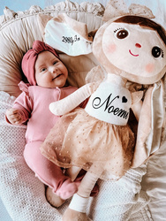 Metoo Personalized Beige Rabbit with Bow XL Doll 70 cm