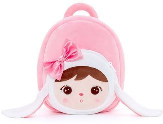 Metoo Pink Bunny Doll with Bow Bacpack