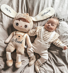Metoo Personalized Beige Bunny Boy XL Doll 70 cm