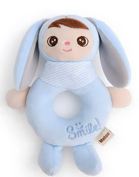 Metoo Rattle Blue Bunny Boy