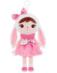 Metoo Personalized Mini Bunny with Bow Doll