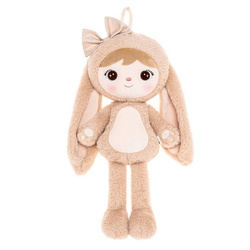 Metoo Fluffy Smiled Bunny with Bow - Beige