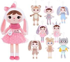 Metoo Set of Dolls - Personalized Pink Bunny with Bow and Mini Doll