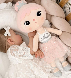 Lalka Metoo personalizowana Różowy Aniołek 50cm