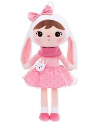 Metoo Pink Bunny Doll with Bow