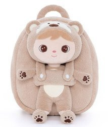 Metoo Bear Boy Bacpack with Doll 2in1