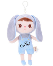 Metoo Personalized Mini Blue Bunny Boy Doll