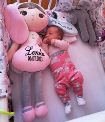 Lalka Metoo personalizowana Króliczek XL 70 cm OSTATNIE SZTUKI