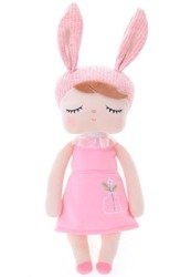 Metoo Angela Personalized Bunny Doll in Pink Dress