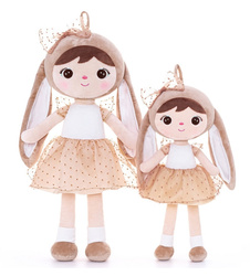 Metoo Beige Bunny with Bow XL Doll 70 cm