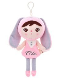 Metoo Personalized Mini Pink Bunny Girl Doll