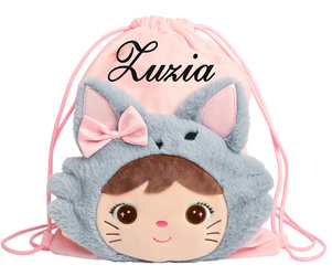 Worek Metoo Personalizowany Puchaty Kotek z Kokardką