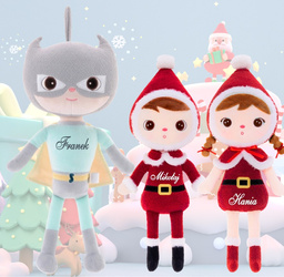 Metoo Set of Dolls - Personalized Superhero and Christmas Doll