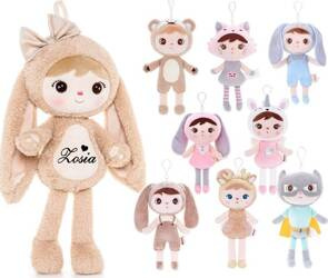 Metoo Set of Dolls - Personalized Fluffy Beige Bunny and Mini Doll