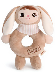 Metoo Rattle Beige Bunny Boy