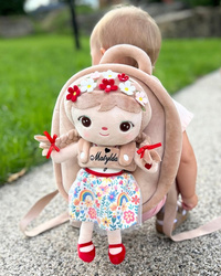 Metoo Personalized Flower Girl Bacpack 2in1