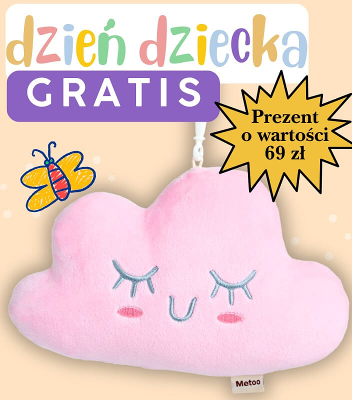 GRATIS - Różowa Chmurka XL z imieniem Metoo