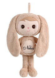 Metoo Personalized Fluffy Beige Bunny Boy