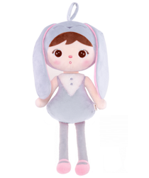 Metoo Grey Bunny Girl Doll
