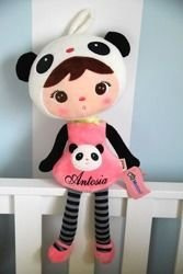 Metoo Personalized Panda Girl Doll
