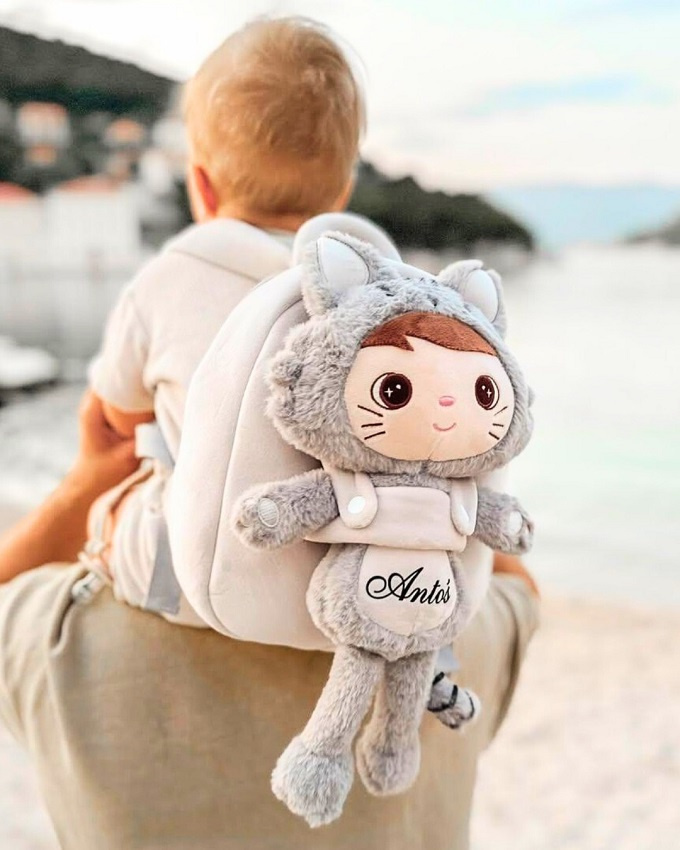 Plecak Metoo Personalizowany Puchaty Kocurek 2w1