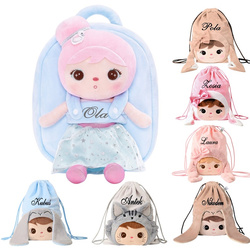 Metoo Personalized Blue Angel Backpack with Doll 2in1 and Bag - Set