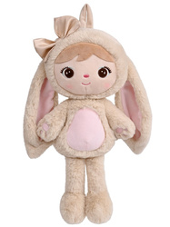 Metoo Fluffy Light Beige Bunny Girl with Bow