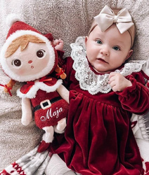 Metoo Personalized Santa Claus Girl Doll