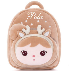 Metoo Roe Deer Personalized Beige Backpack