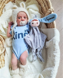 Metoo DouDou Personalized Grey Bunny